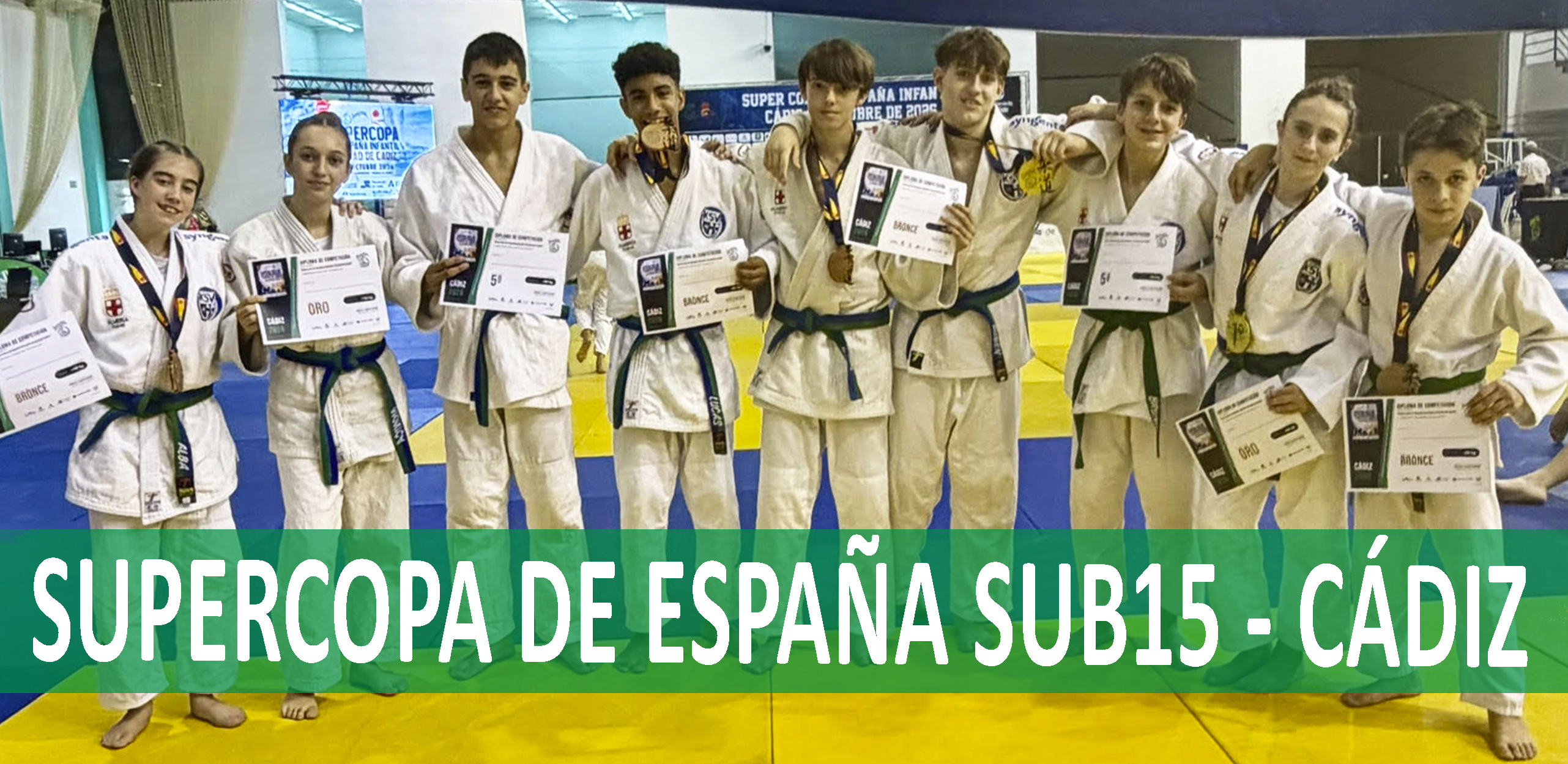 2 OROS Y 4 BRONCES EN LA SUPERCOPA DE ESPAÑA INFANTIL DE CÁDIZ